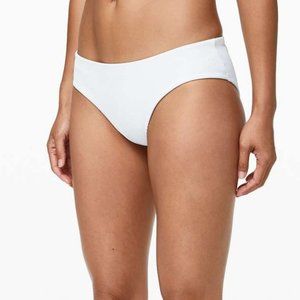 lululemon Clear Waters Mid-Rise Med Swimsuit Bottom (White)